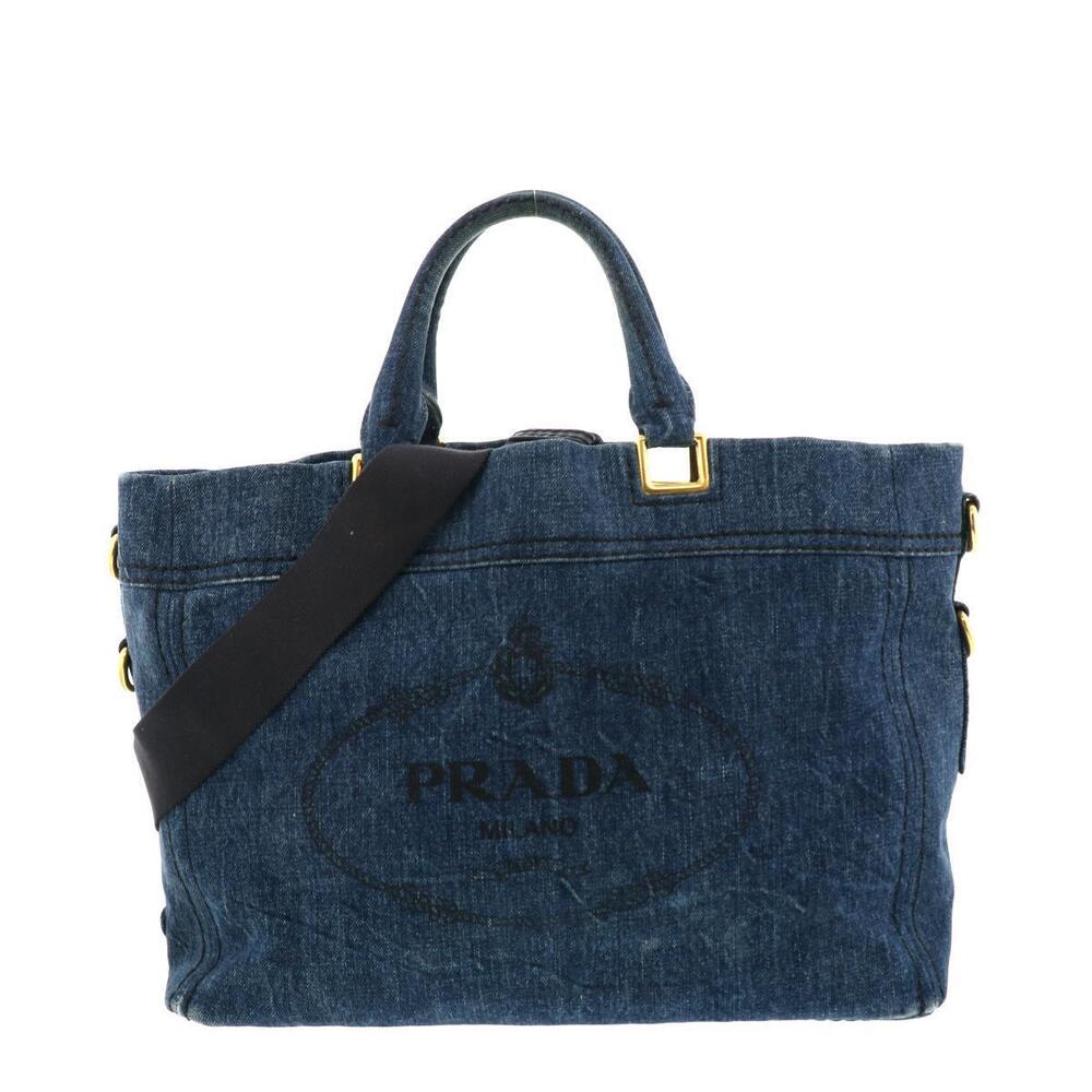 PRADA Denim Tote Bag Indigo